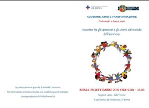  Adozioni, Crisi e Trasformazione Roma 26/27/28 settembre 2019