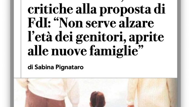 Intervista di Repubblica alla Presidente del Coordinamento CARE