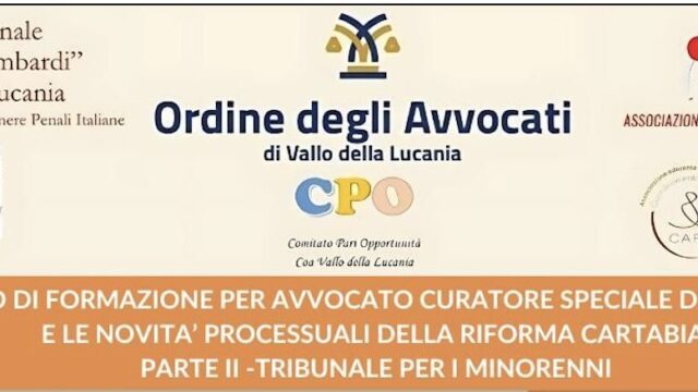 Corso formazione curatore speciale