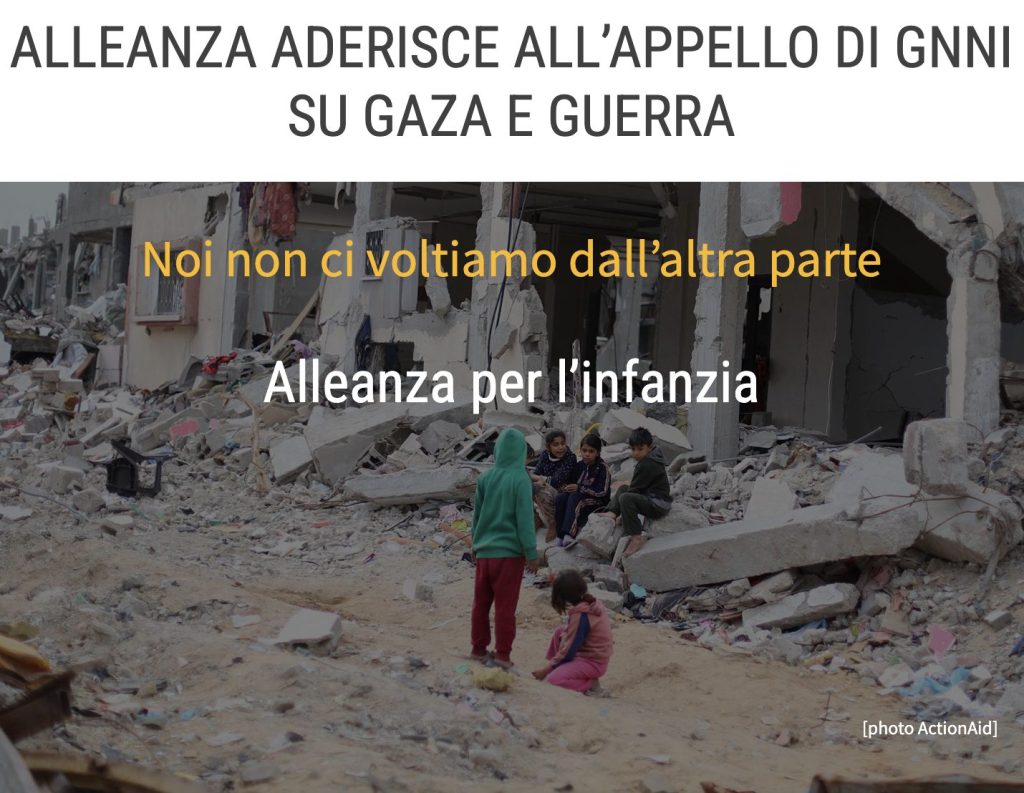ALLEANZA ADERISCE ALL’APPELLO DI GNNI SU GAZA E GUERRA